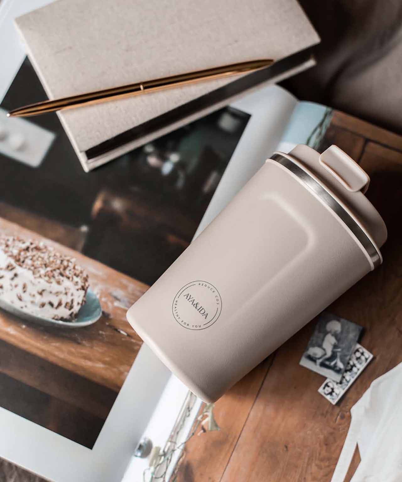 AYA&IDA CUP2GO 380 ml i Cream Beige