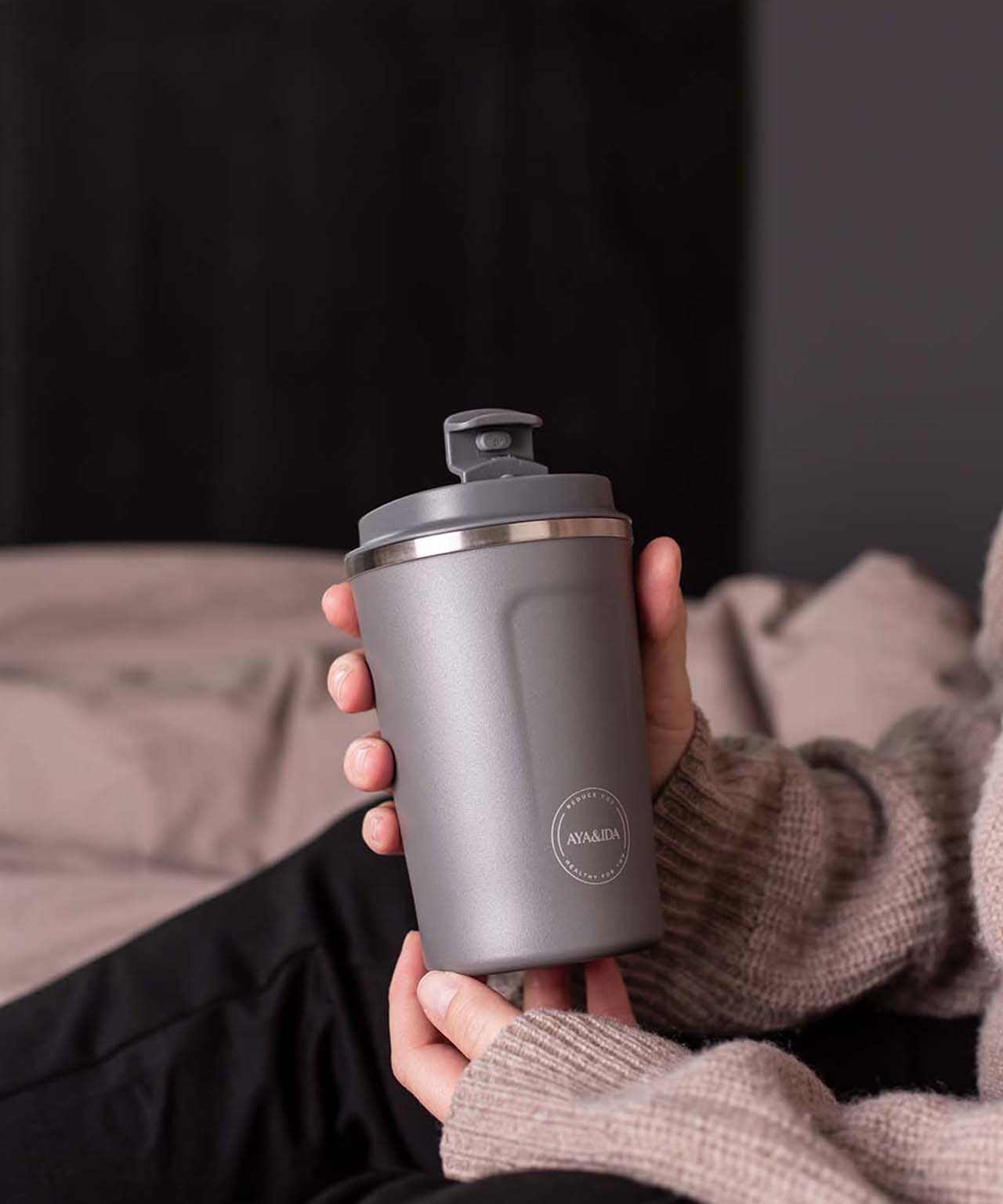 AYA&IDA CUP2GO 380 ml i Dark Grey
