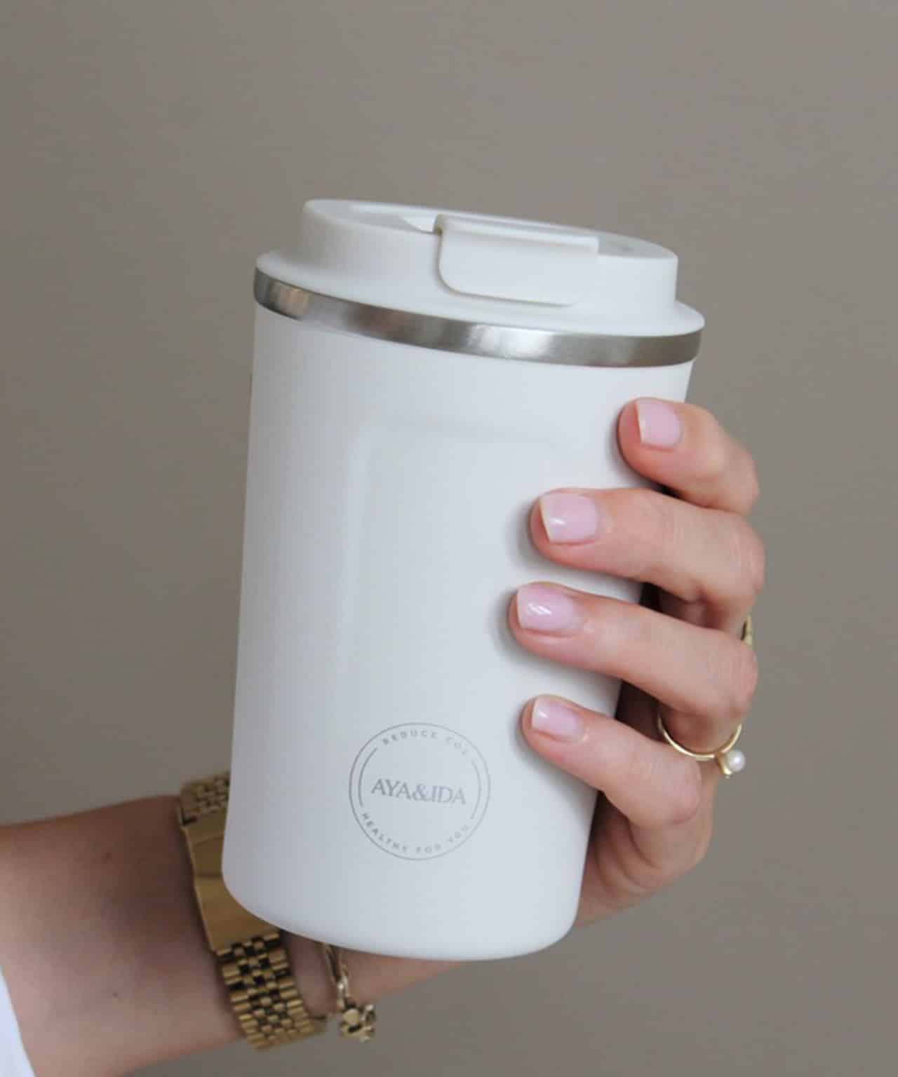 CUP2GO 380ml i Winter White fra AYA&IDA