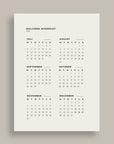 2026 Daily Calendar - 2. Halvår