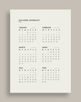 2026 Daily Calendar - 1. Halvår