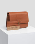 Pouch med smykkeholder i cognac