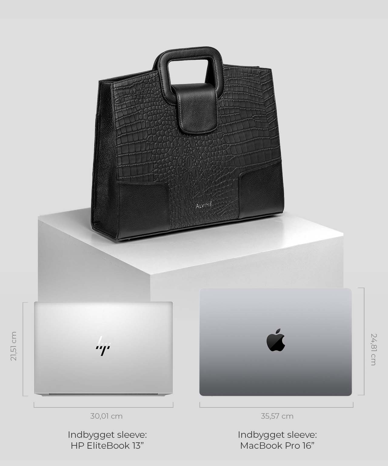 Laptop der passer i VGC Arbejdstaske sort