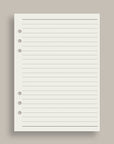 A5 refill papir - Linjerede sider