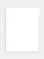Vertical organizing tabs - Frosted