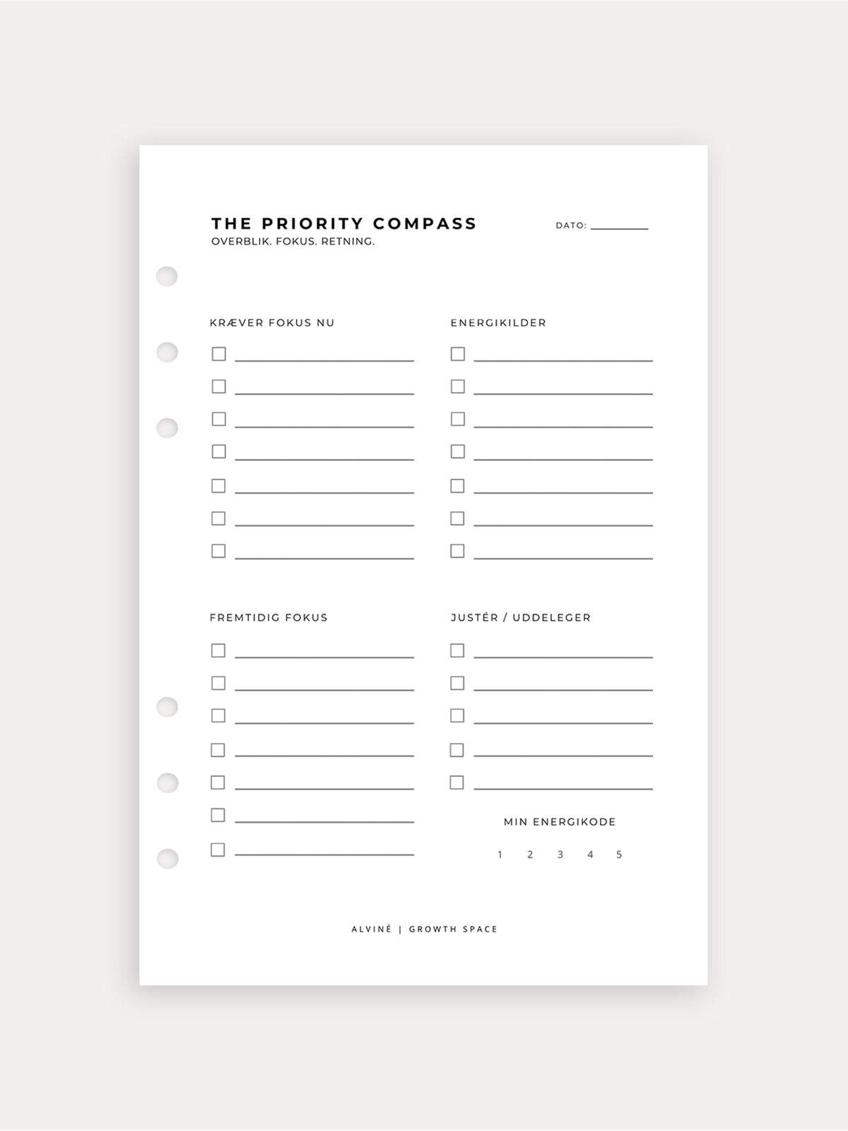 The Priority Compass