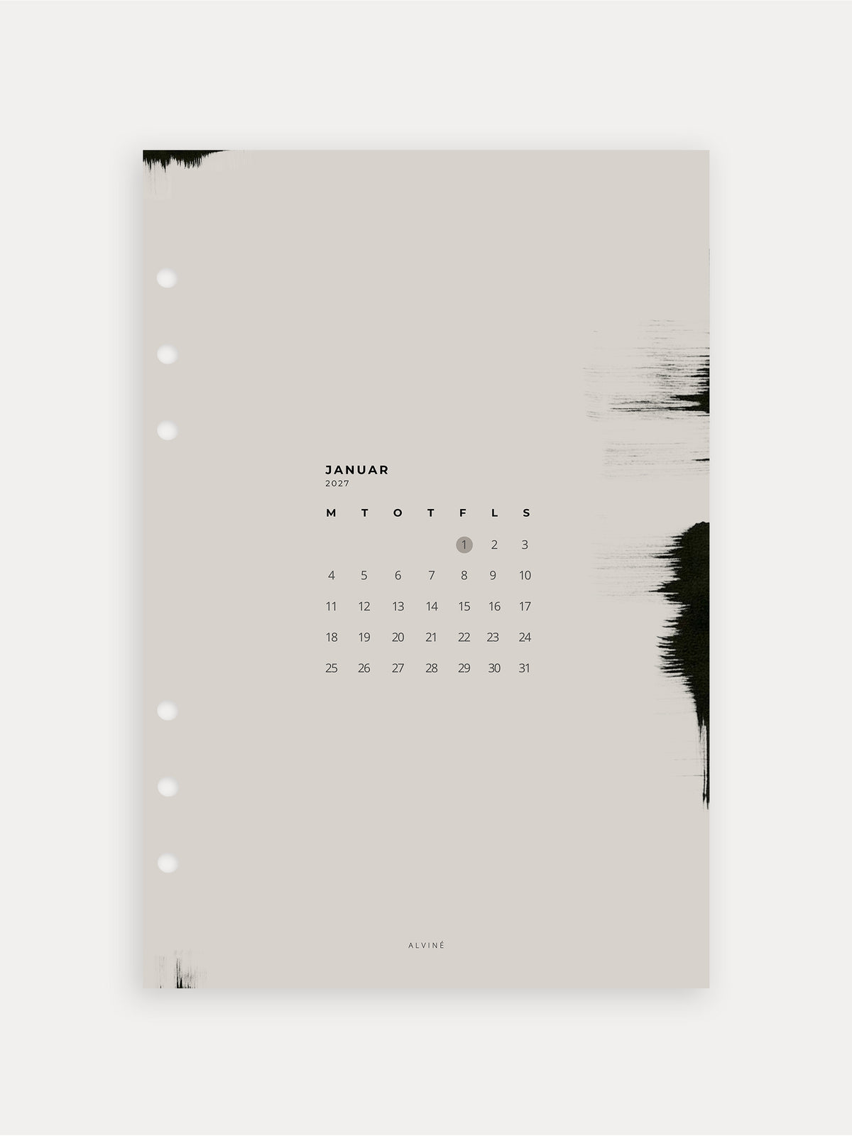 Daily Schedule 2027 - 1. Halvår