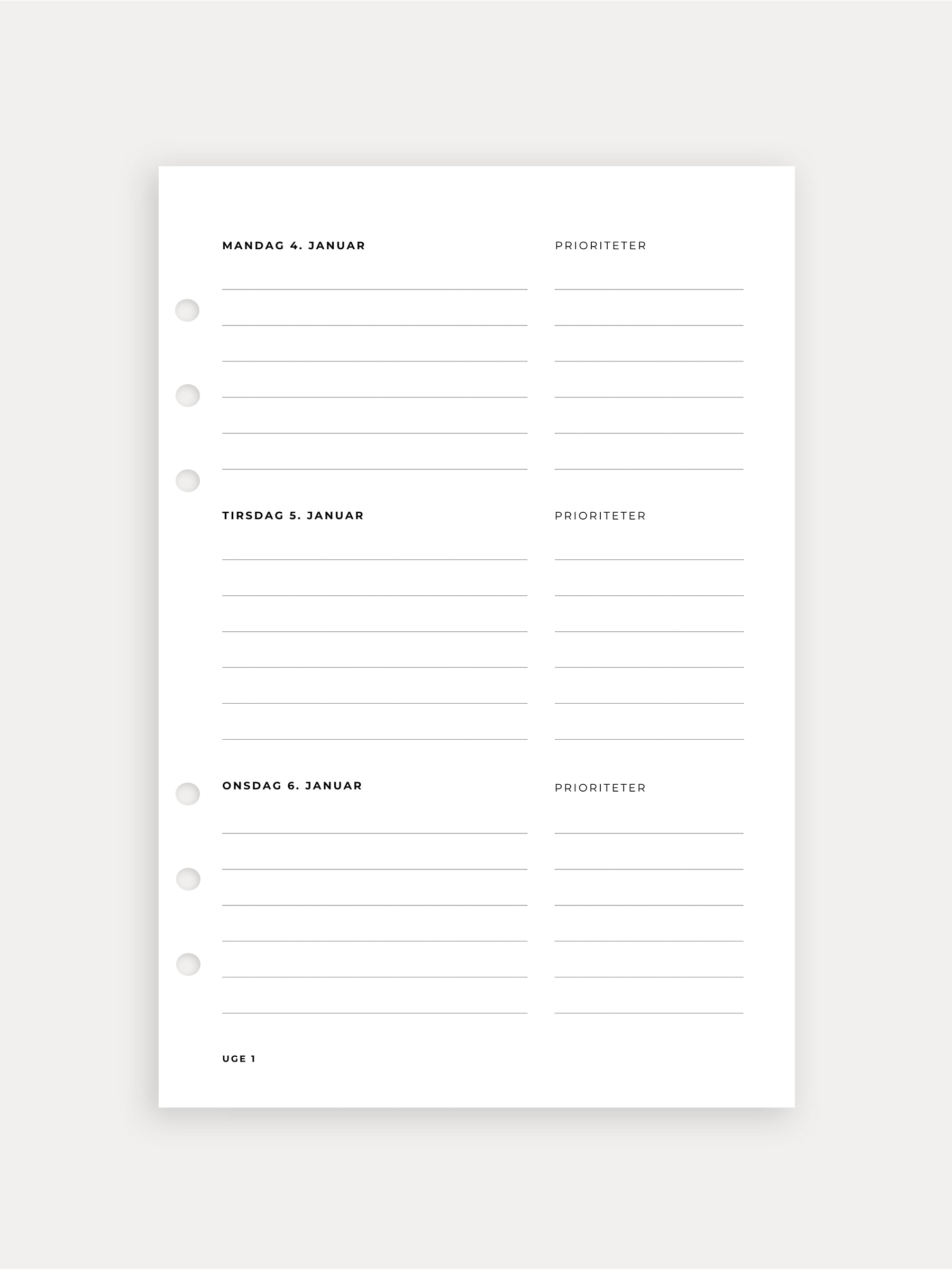 2026 Daily Planner - 1st Half-Year