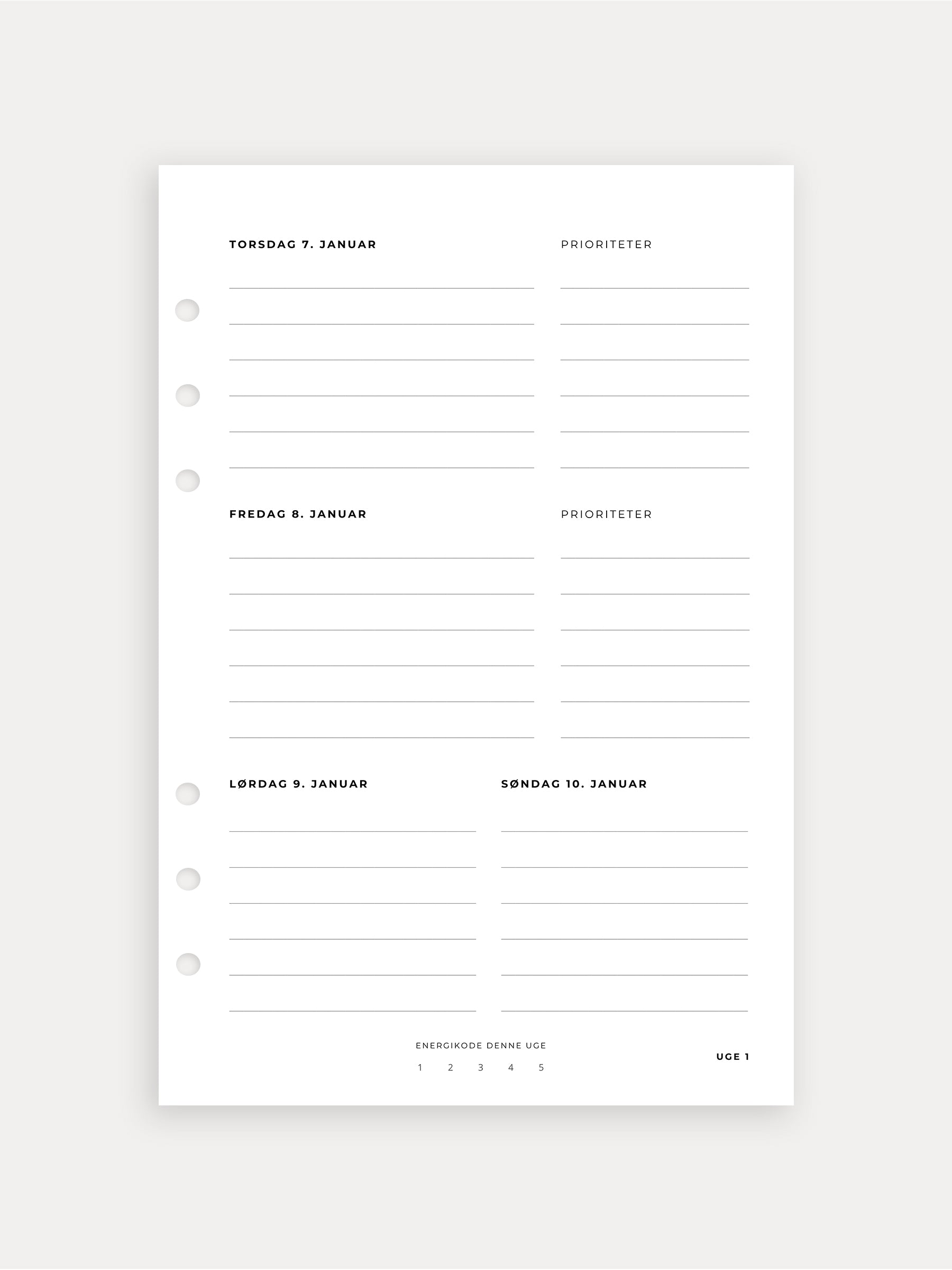 2026 Daily Planner - 1st Half-Year