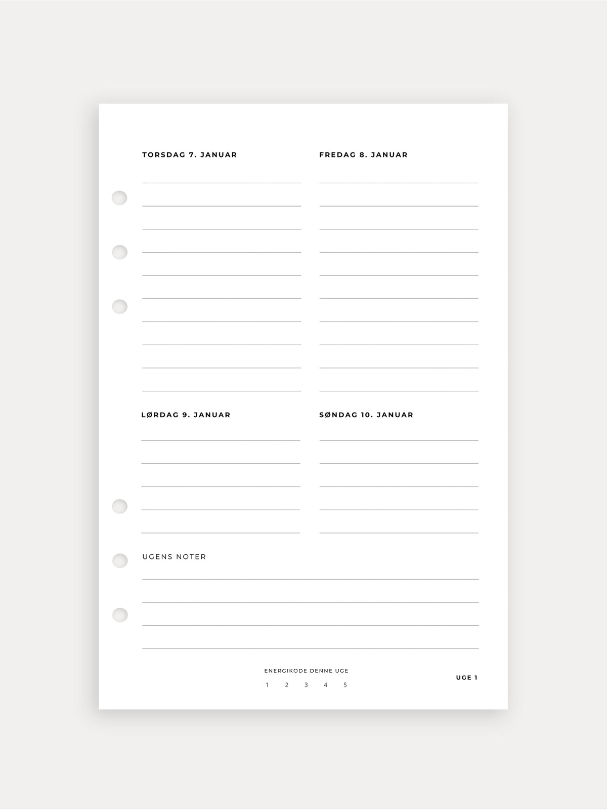 2026 Daily Planner - 1st Half-Year