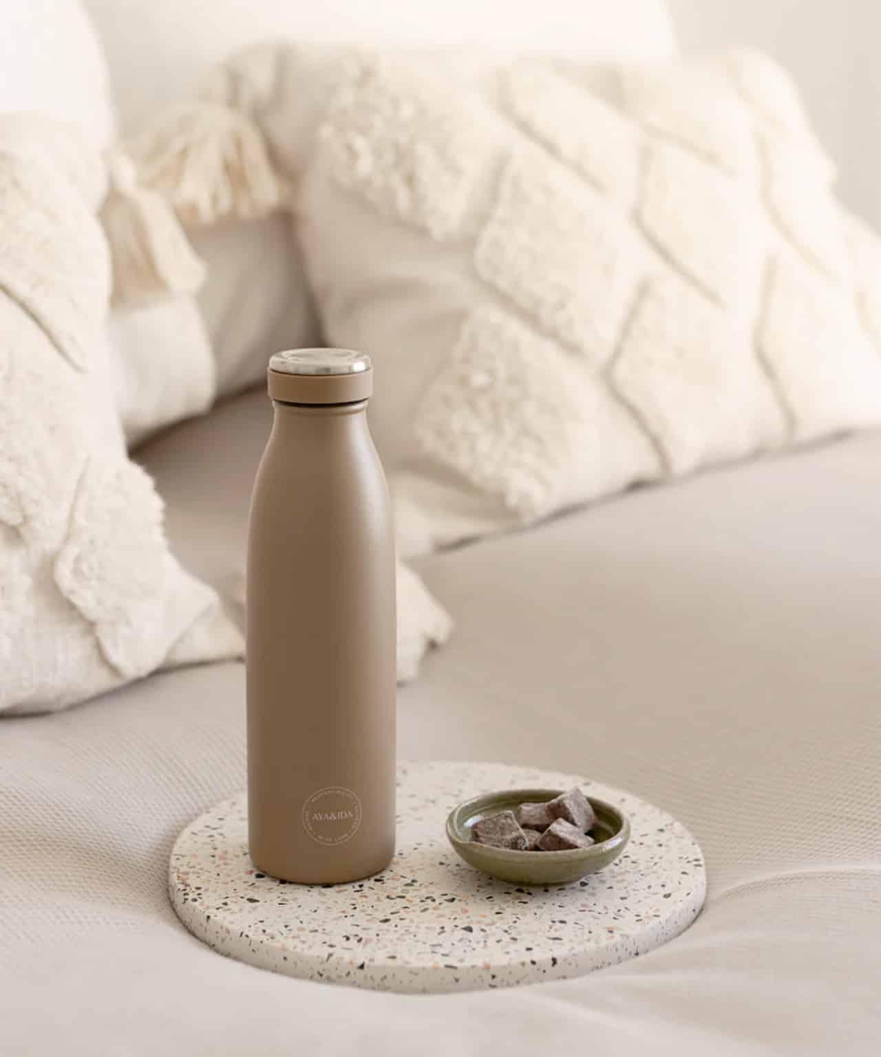 Drikkeflaske 500ml i Dusty Brown fra AYA&IDA