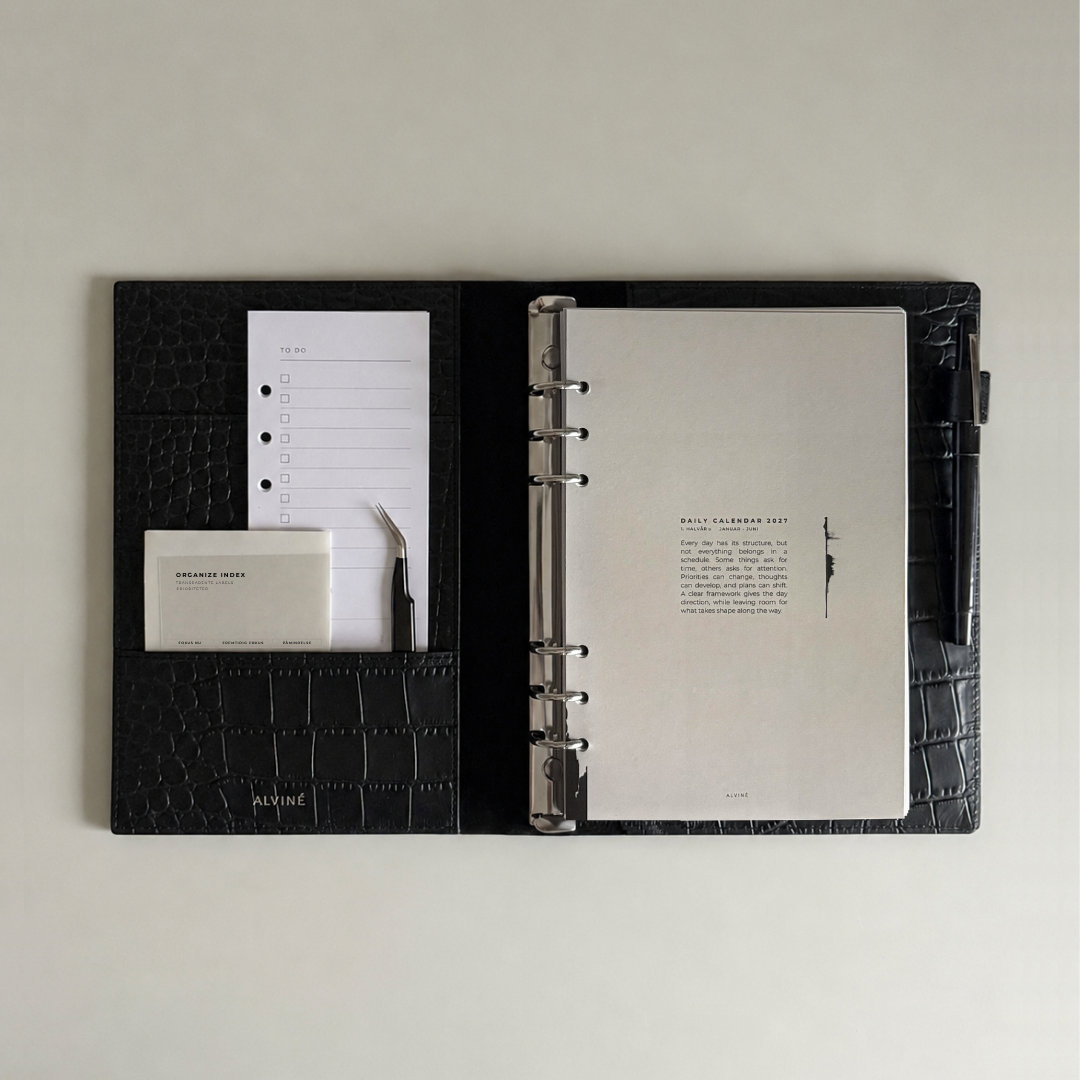 Planner Case - Sort Croc