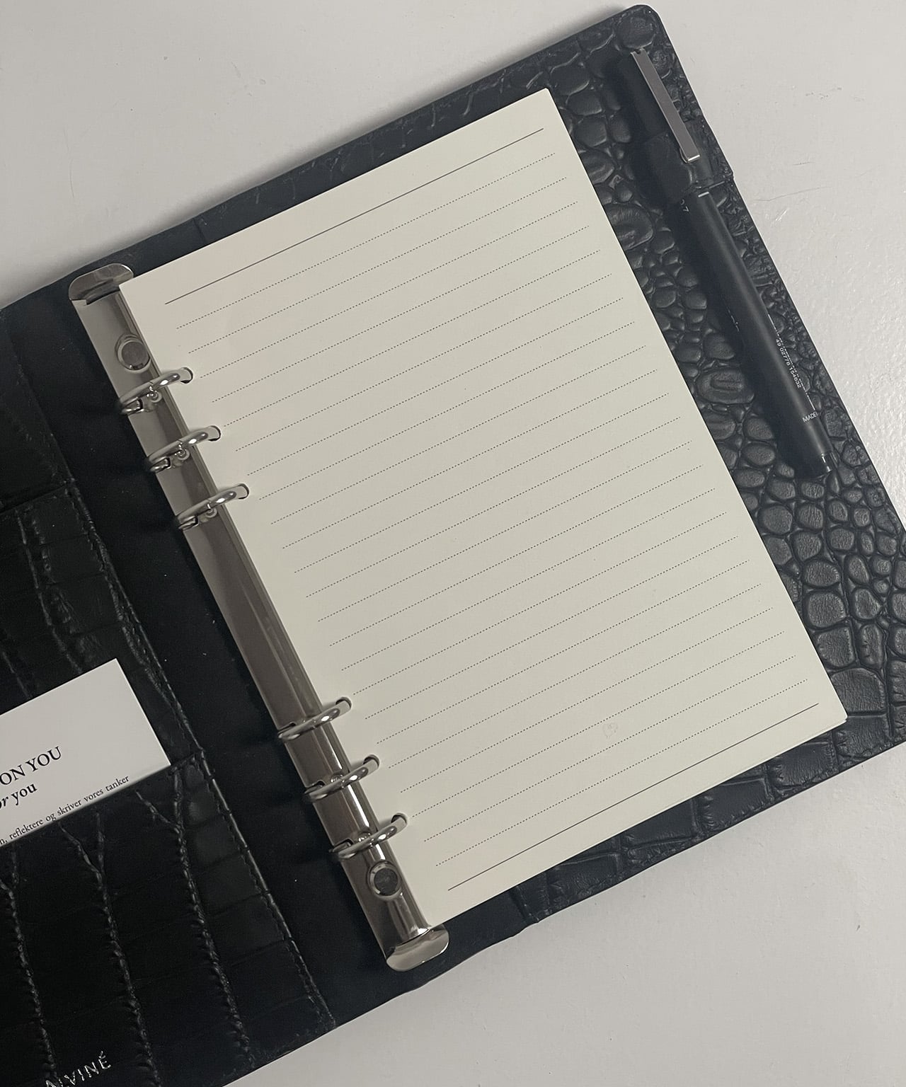 Linjeret A5 papir i Planner