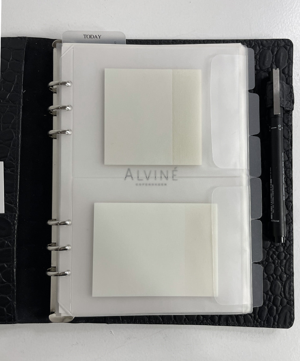 Sticky notes i en ALVINÉ planner