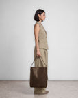 Signature Tote - Espresso Croc