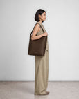 Signature Tote - Espresso Croc