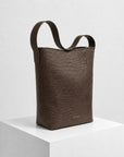 Signature Tote - Espresso Croc