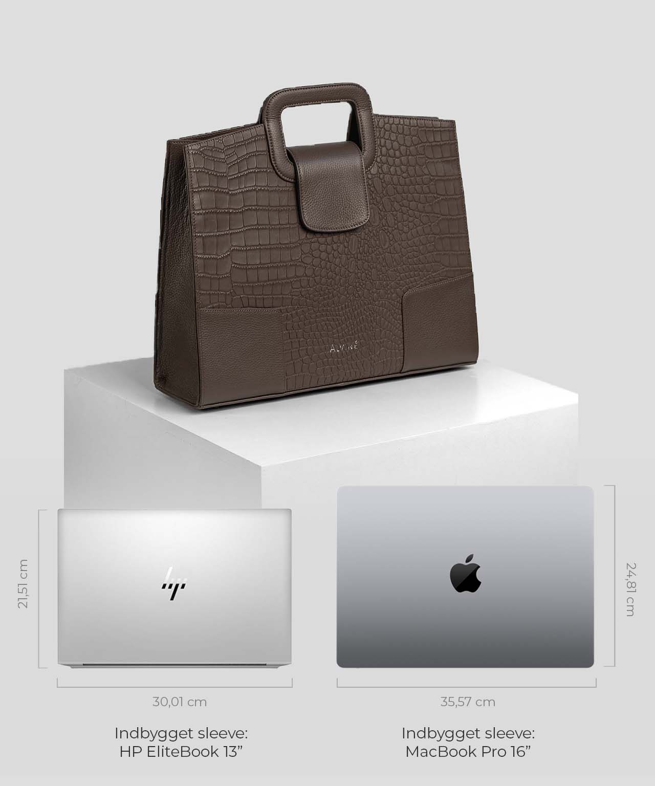 Laptop der passer i VGC Arbejdstaske Espresso