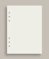 Blank papir i A5 størrelse til Planner Case